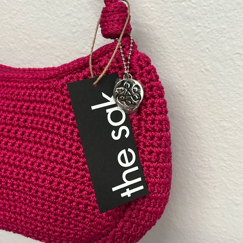 The Sak | Fusia Pink βJosieβ Shoulder Bag w/ Fruit Charms πππ - Picture 3 of 12